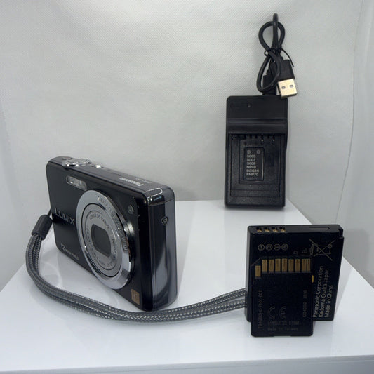 Digital Camera Panasonic Lumix DMC-FS9 12.1MP Tested + Charger Battery 4GB SD