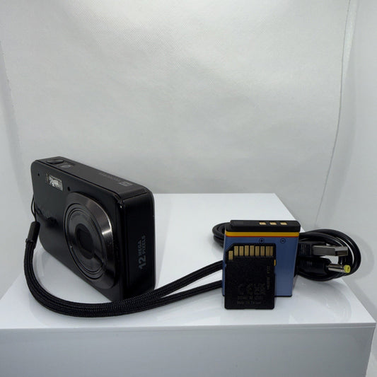 Digital Camera Kodak EasyShare V1273 12MP Tested + Charger Battery 4GB SD