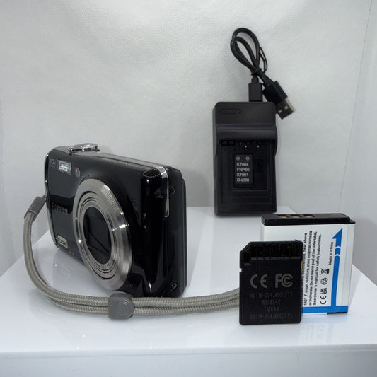 FujiFilm FinePix F72EXR 10MP Digital Camera Tested + Charger Battery 16GB SD