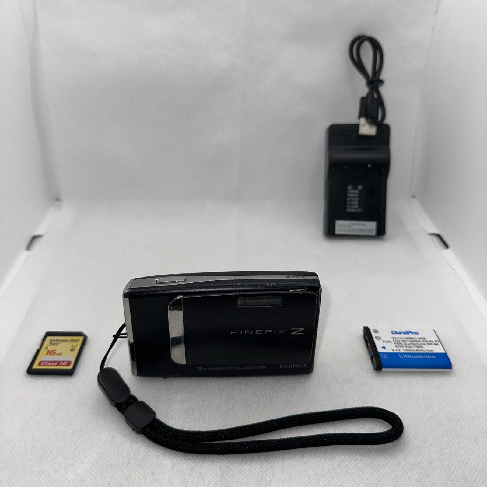 Fujifilm FinePix Z10fd Digital Camera Dark Purple/Black Tested Plus Accessories0