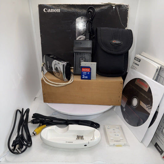 Canon Digital Ixus I Zoom 5mp Compact Camera Boxed Tested Working Bundle Retro