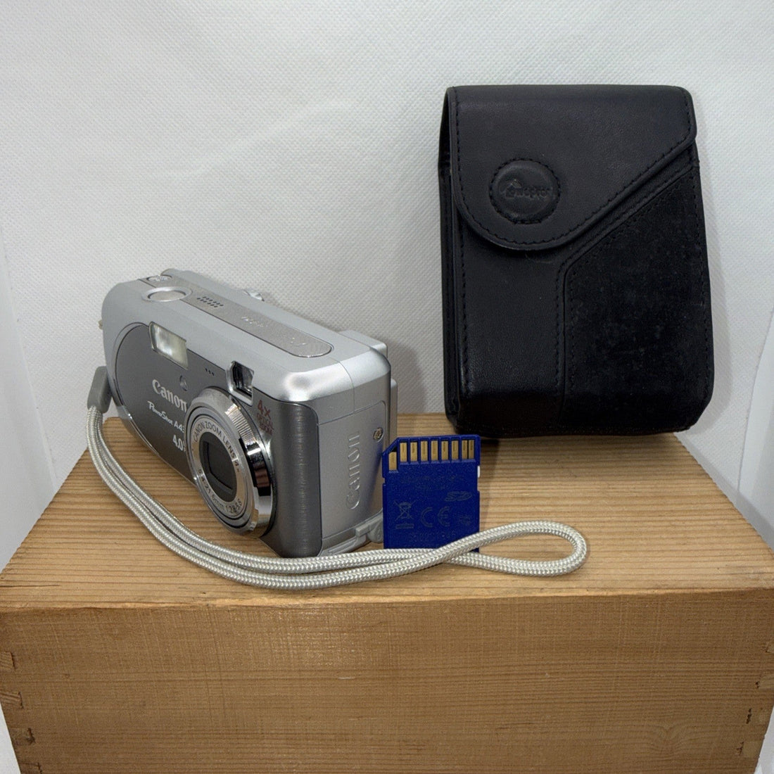 Canon Digital Camera PowerShot A430 4.0MP Tested Working Plus Case And 4GB Card