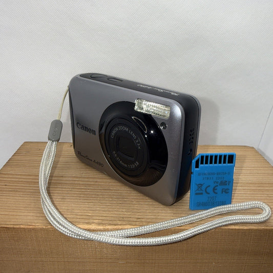 Canon Digital Camera PowerShot A490 10.0MP Tested + 4GB SD Memory Card