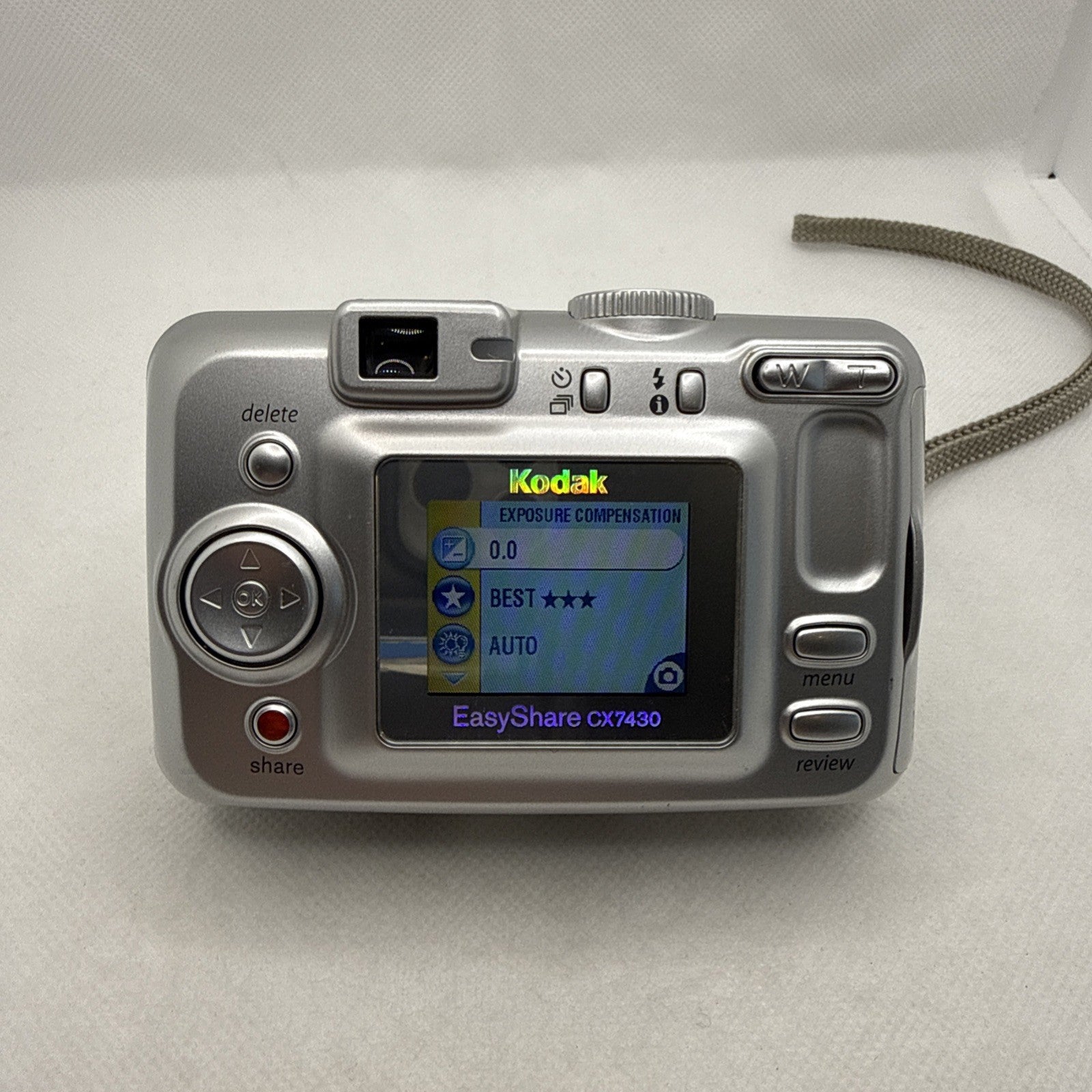 Y2K Digicam Kodak Digital Camera EasyShare CX7430 4.0MP Silver Tested + SD Card4