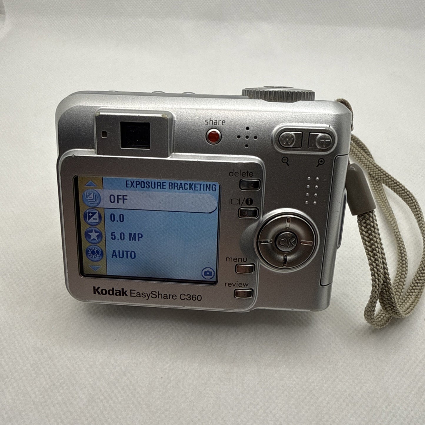 Kodak Digital Camera EasyShare C360 5.0MP Silver Tested Plus 2GB SD Memory Card4