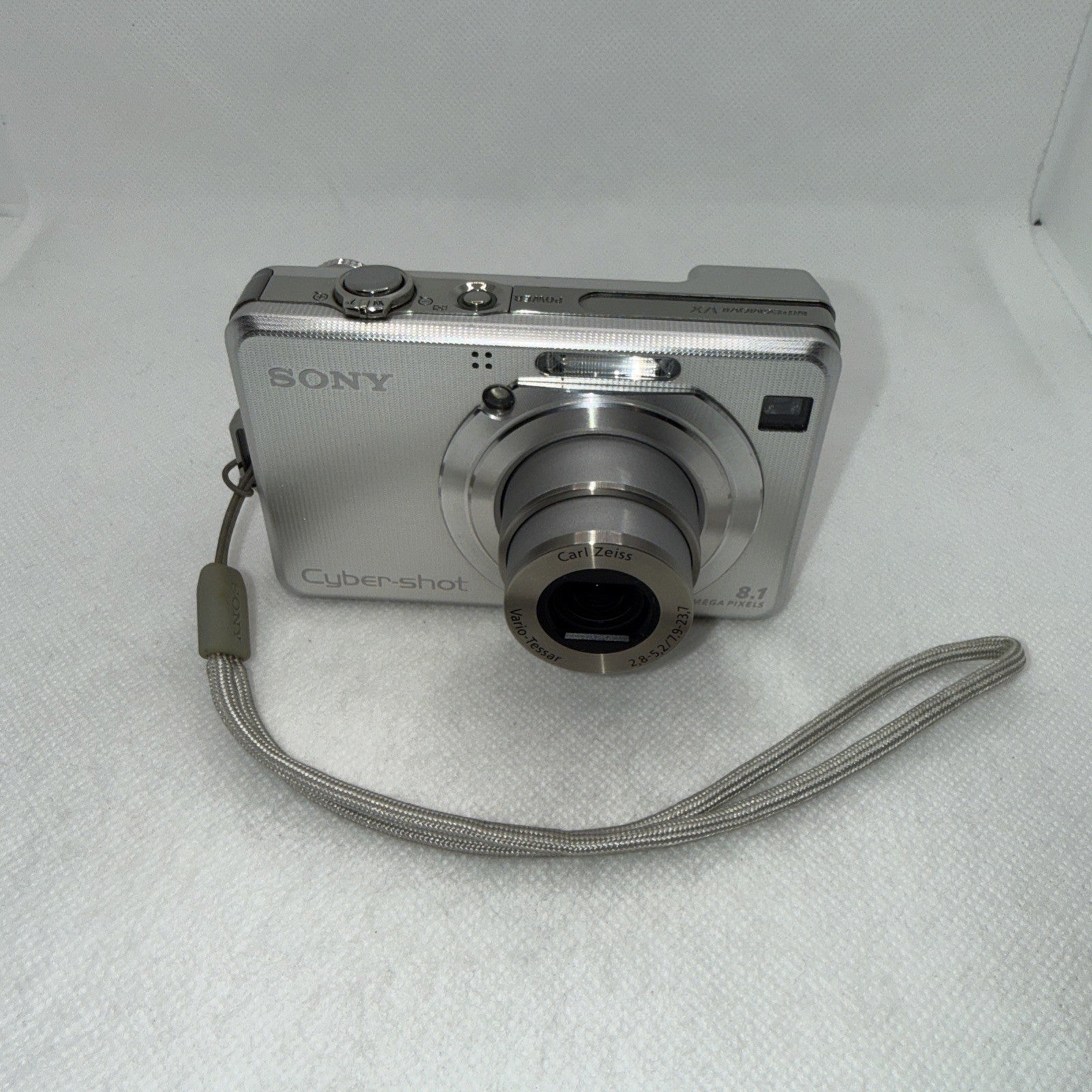 Y2K Sony Digital Camera Cybershot DSC-W100 8.1MP Tested + Charger Battery Memory2