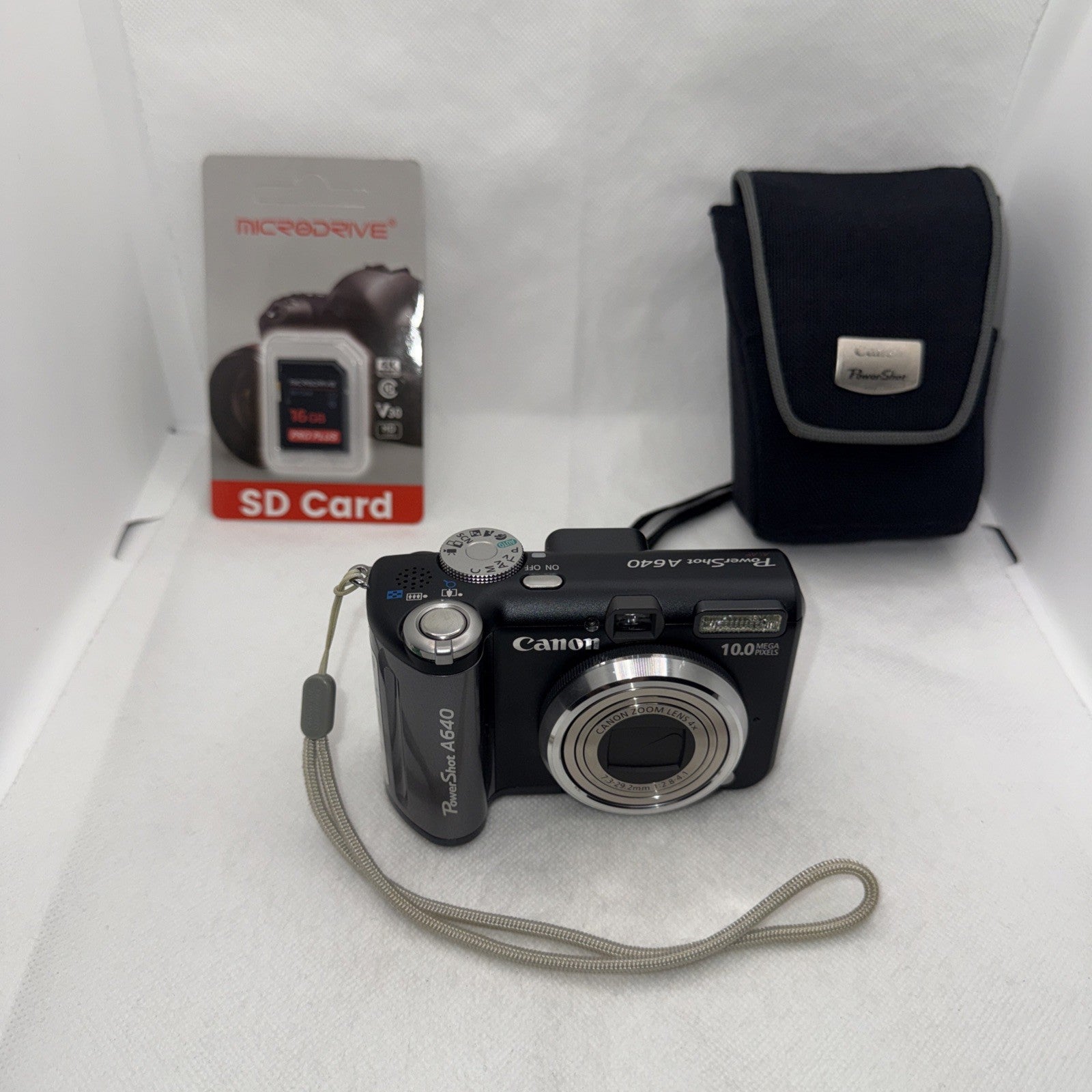 Canon PowerShot A640 10MP Digital Camera Tested Plus Case And 16GB SD Card0