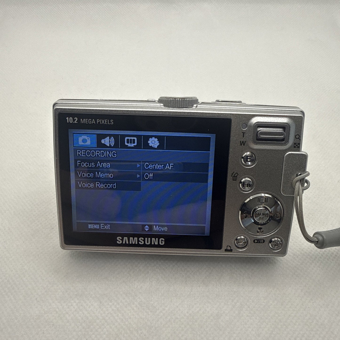 Y2K Digicam Samsung P1000 10.2MP Digital Camera Tested + Charger Battery 4GB SD4