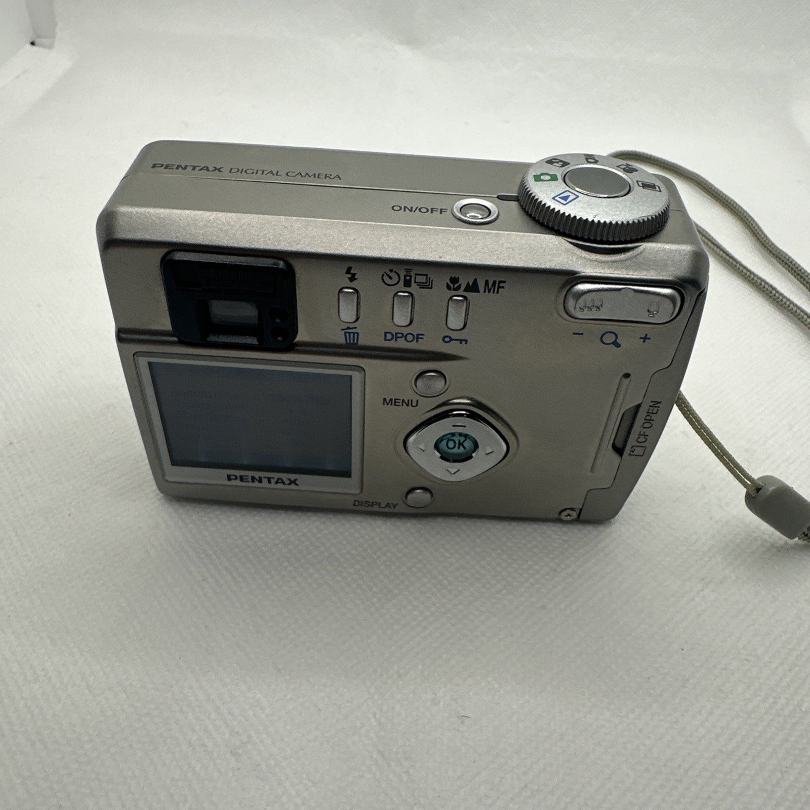 Vintage Digital Camera Pentax Optio 330 3.34MP Tested Charger Battery Memory4