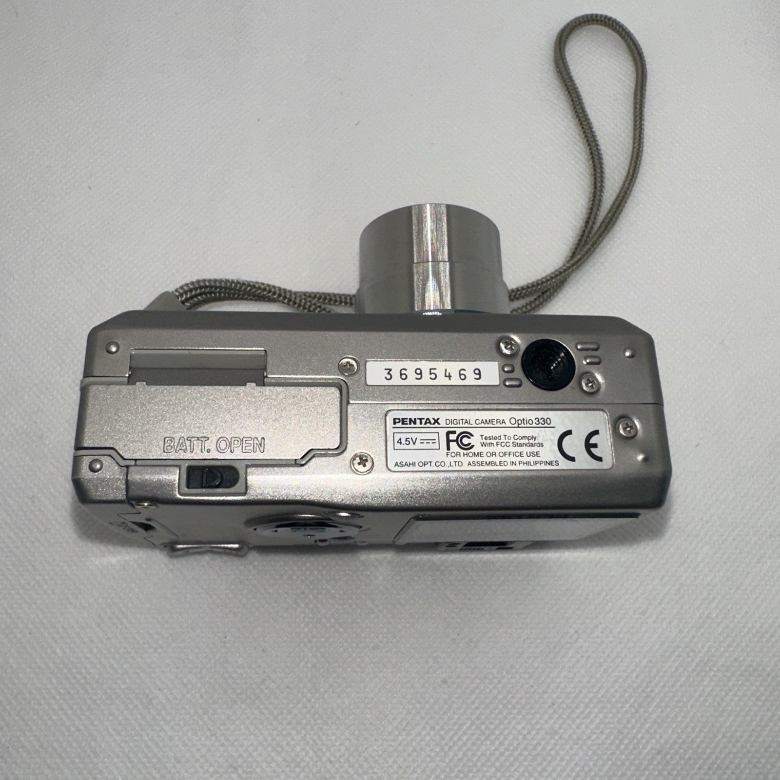 Vintage Digital Camera Pentax Optio 330 3.34MP Tested Charger Battery Memory8