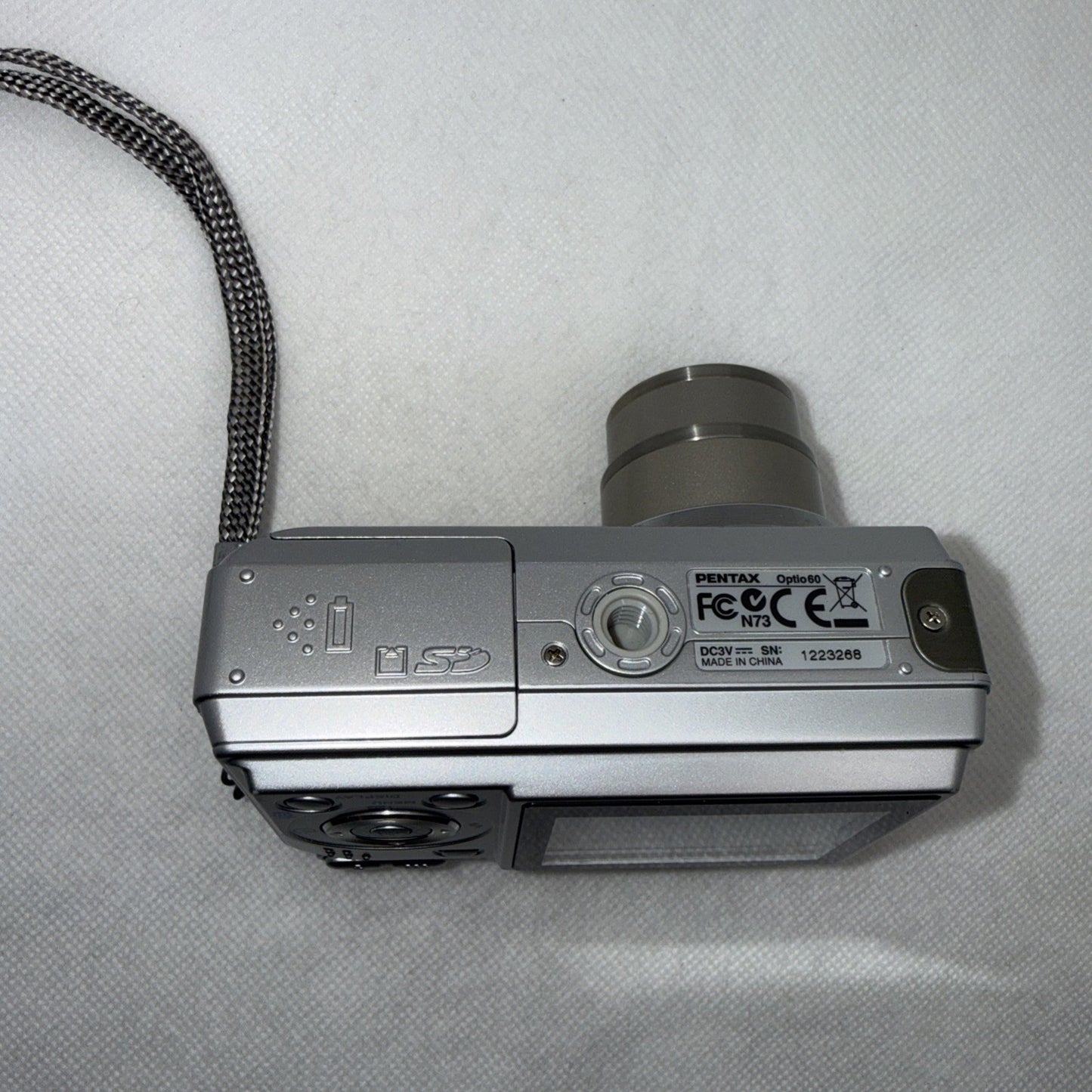 Pentax Optio 60 6.0MP Compact Digital Camera Silver Tested Plus 2GB SD Card8