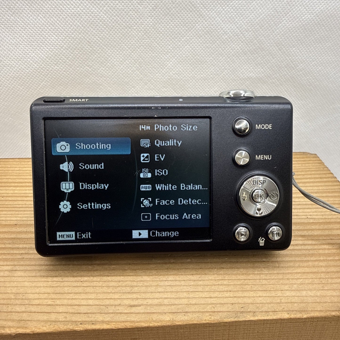 Samsung ST67 14.2MP Digital Camera Tested Working + Charger Battery 2GB SD Card