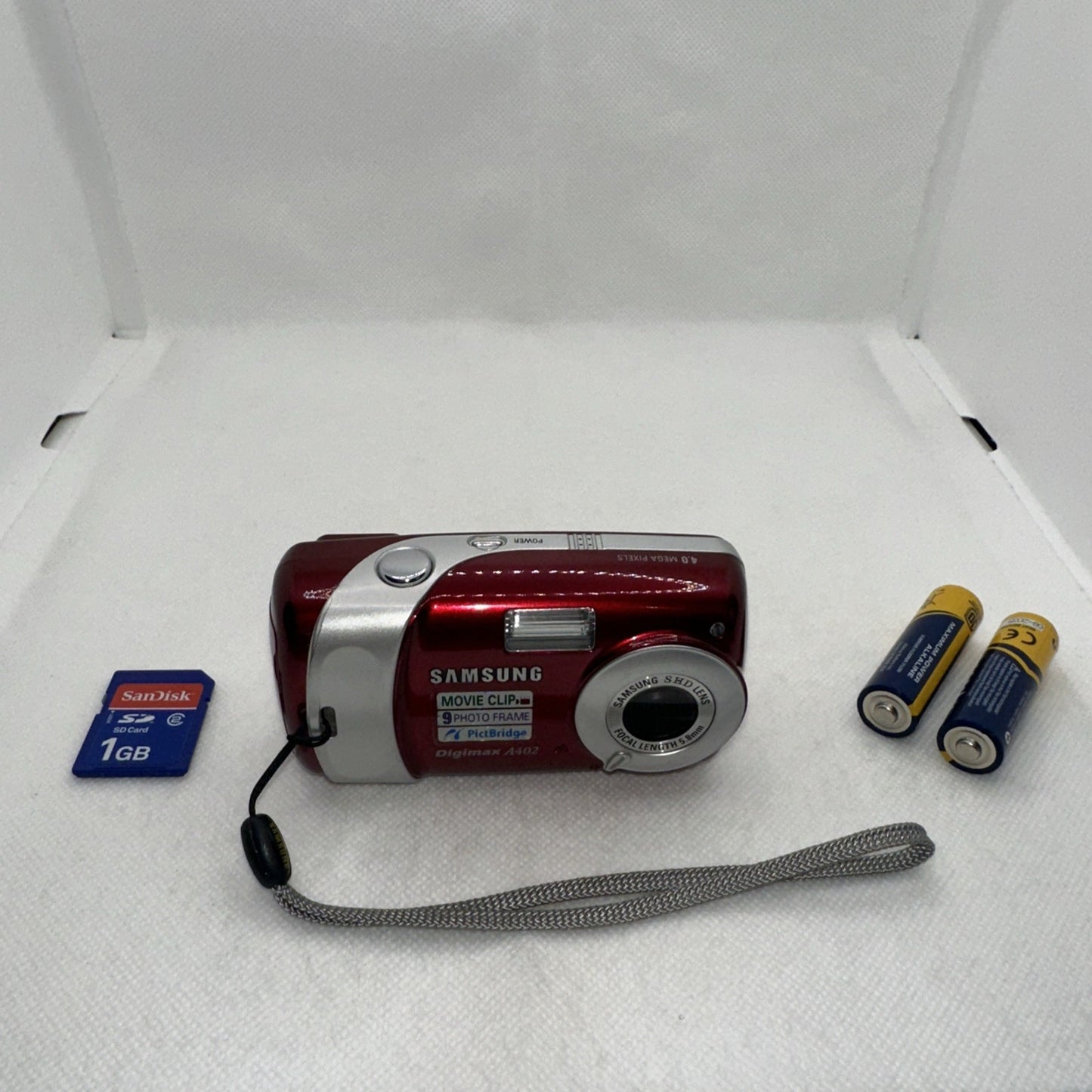 Samsung Digimax A402 Digital Camera Tested Working Plus Batteries And 1GB SD0