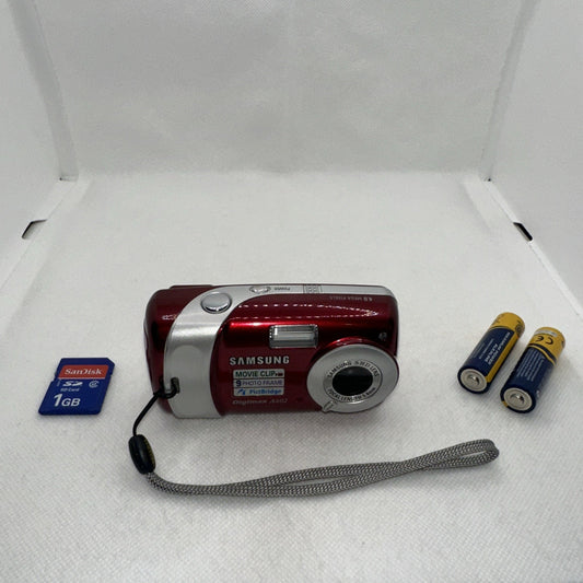 Samsung Digimax A402 Digital Camera Tested Working Plus Batteries And 1GB SD0
