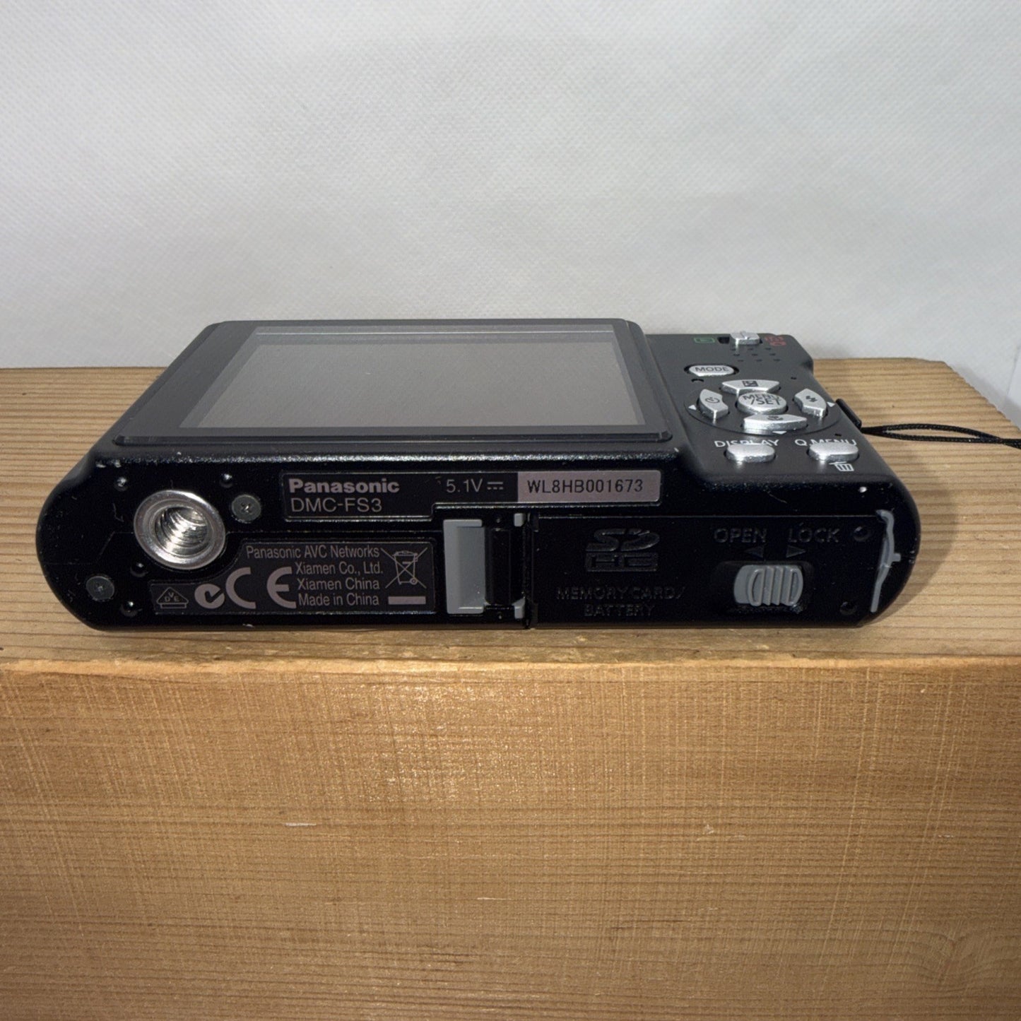 Digital Camera Panasonic Lumix DMC-FS3 8.1MP Tested + Charger Battery 4GB SD
