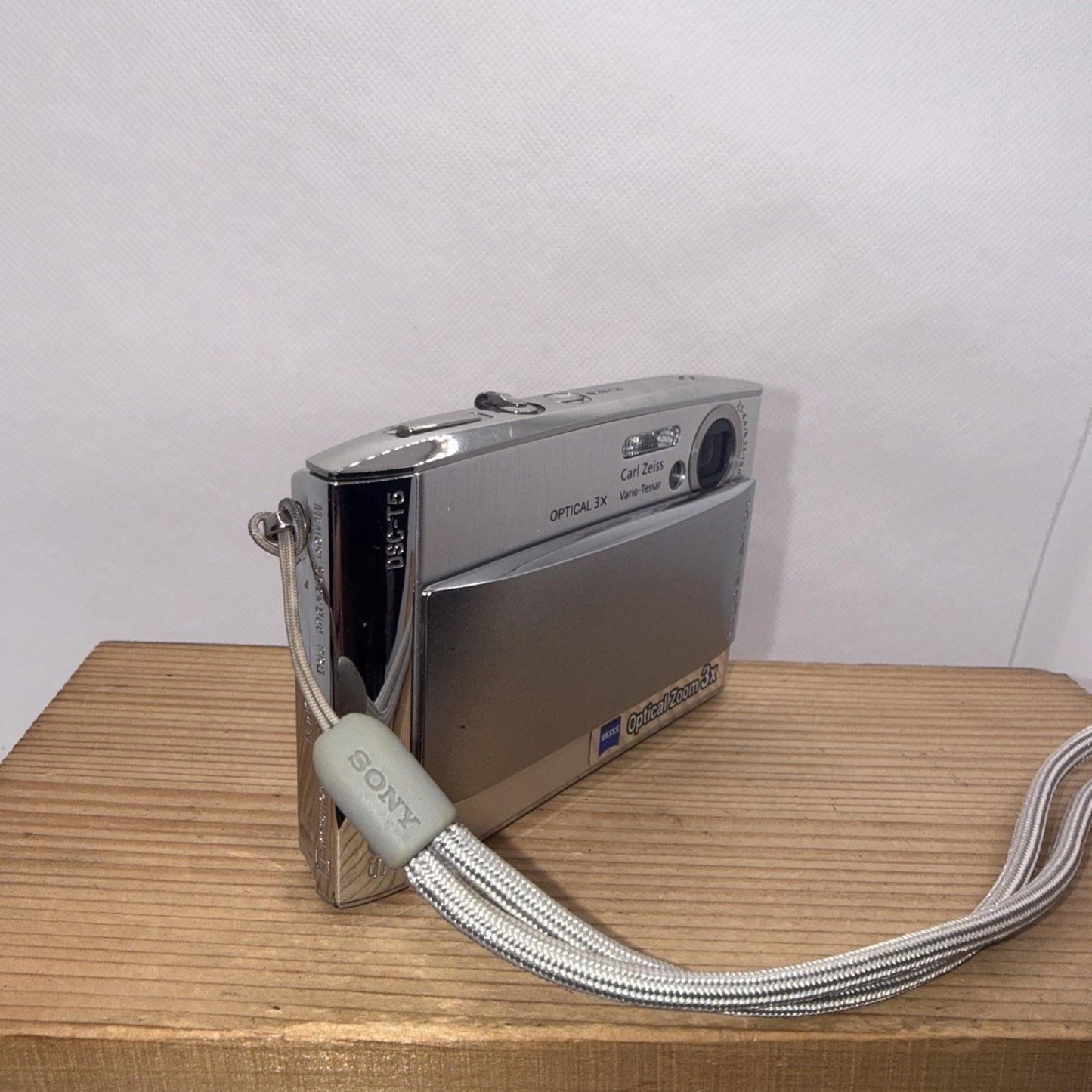 Sony Cyber-shot DSC-T5 5.1MP Digital Camera Tested + Charger Battery Memory