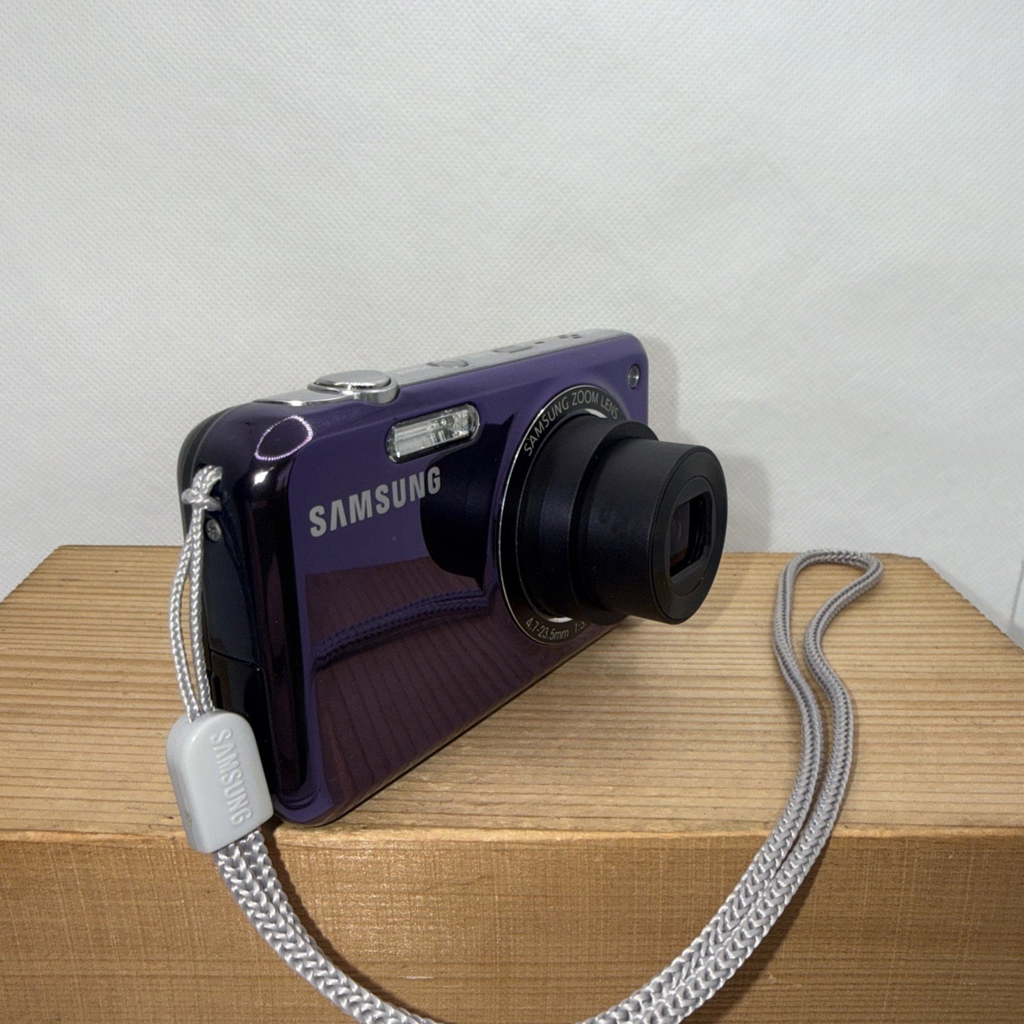 Samsung PL120 14.2MP Dual Screen Selfie Purple Digital Camera 8GB Card - Tested
