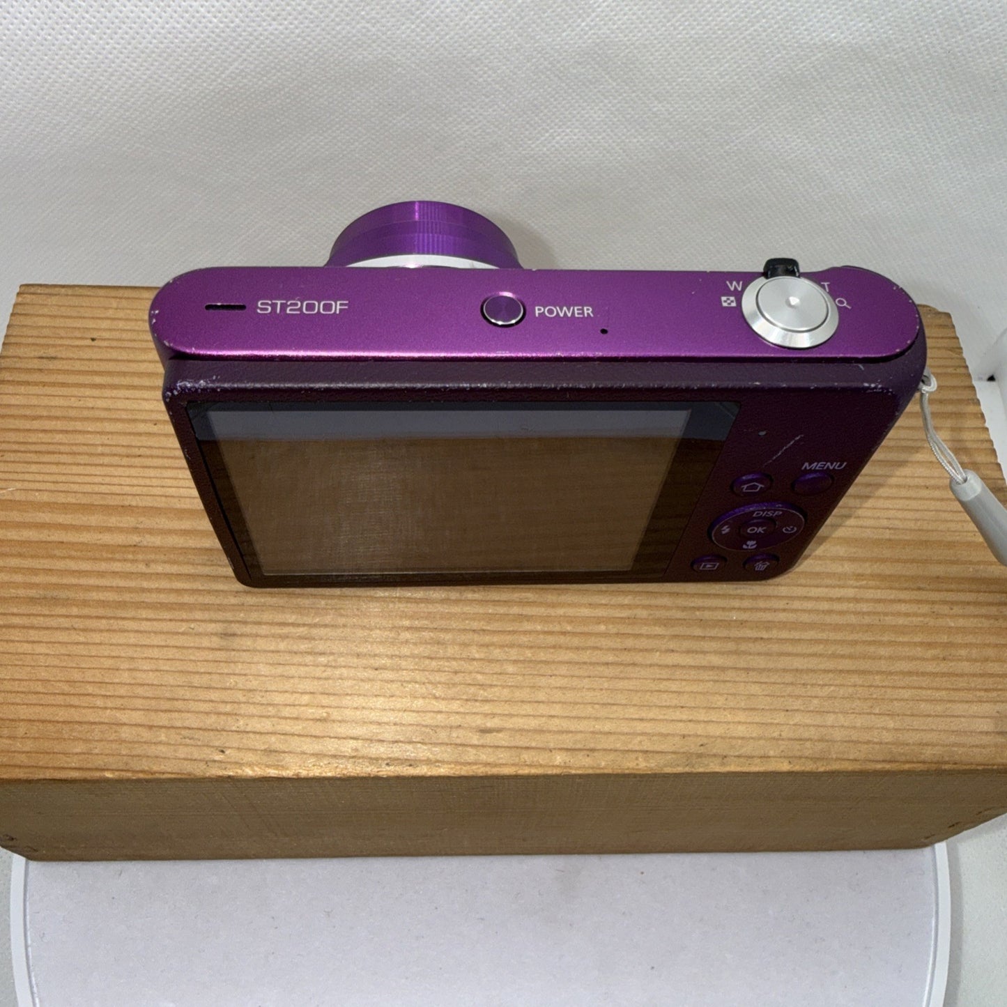 Samsung ST200F Purple 16.1MP Digital Camera WiFi Tested Charger Battery 4GB Case