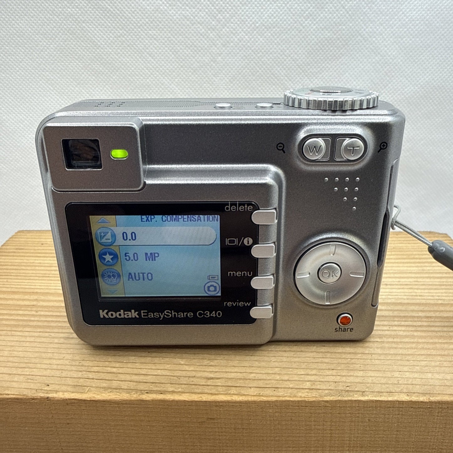 Kodak EasyShare C340 5MP Digital Camera Tested Working SD Card Case VGC
