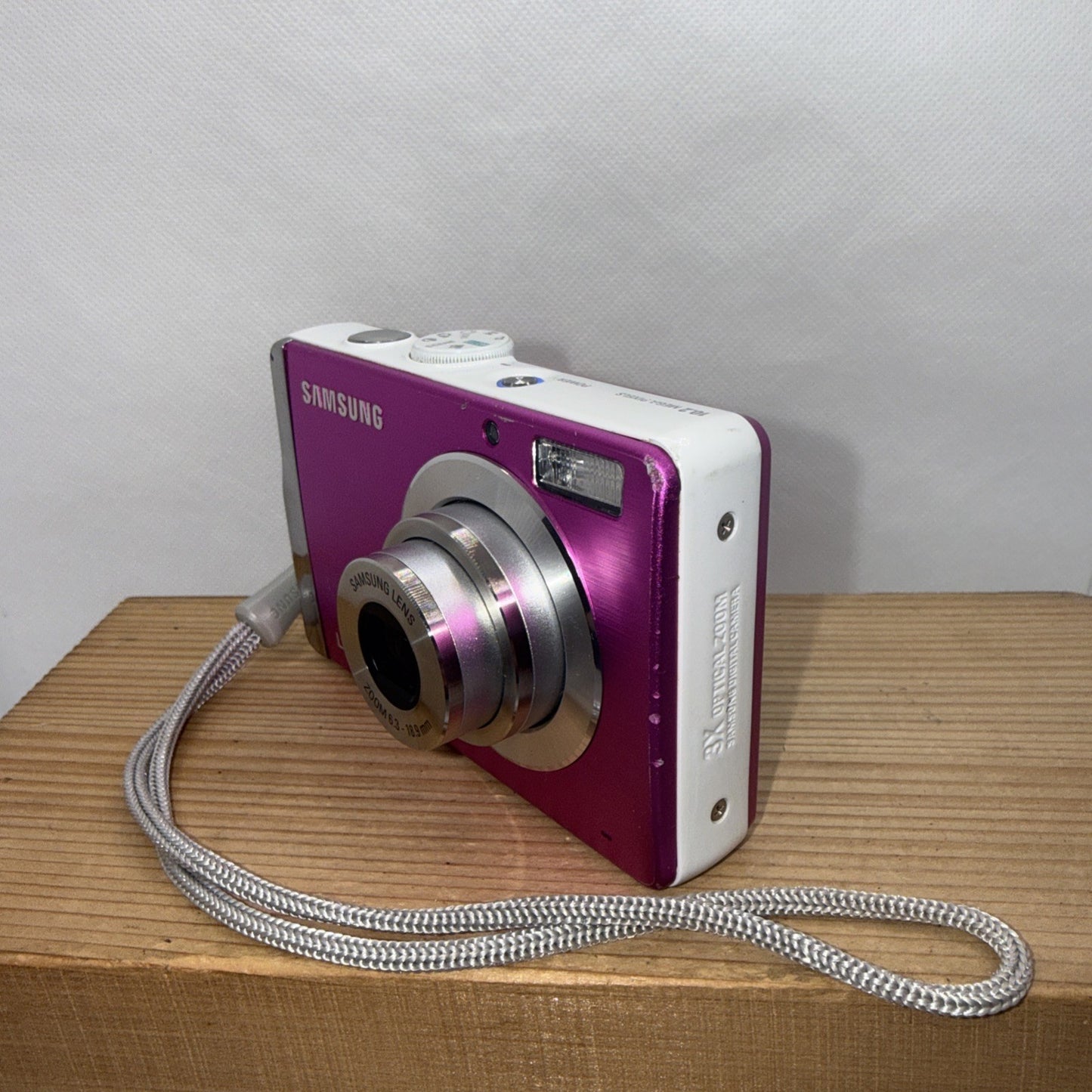 Samsung L201 10.2MP Pink Digital Camera Tested Working + Charger Battery 4GB SD