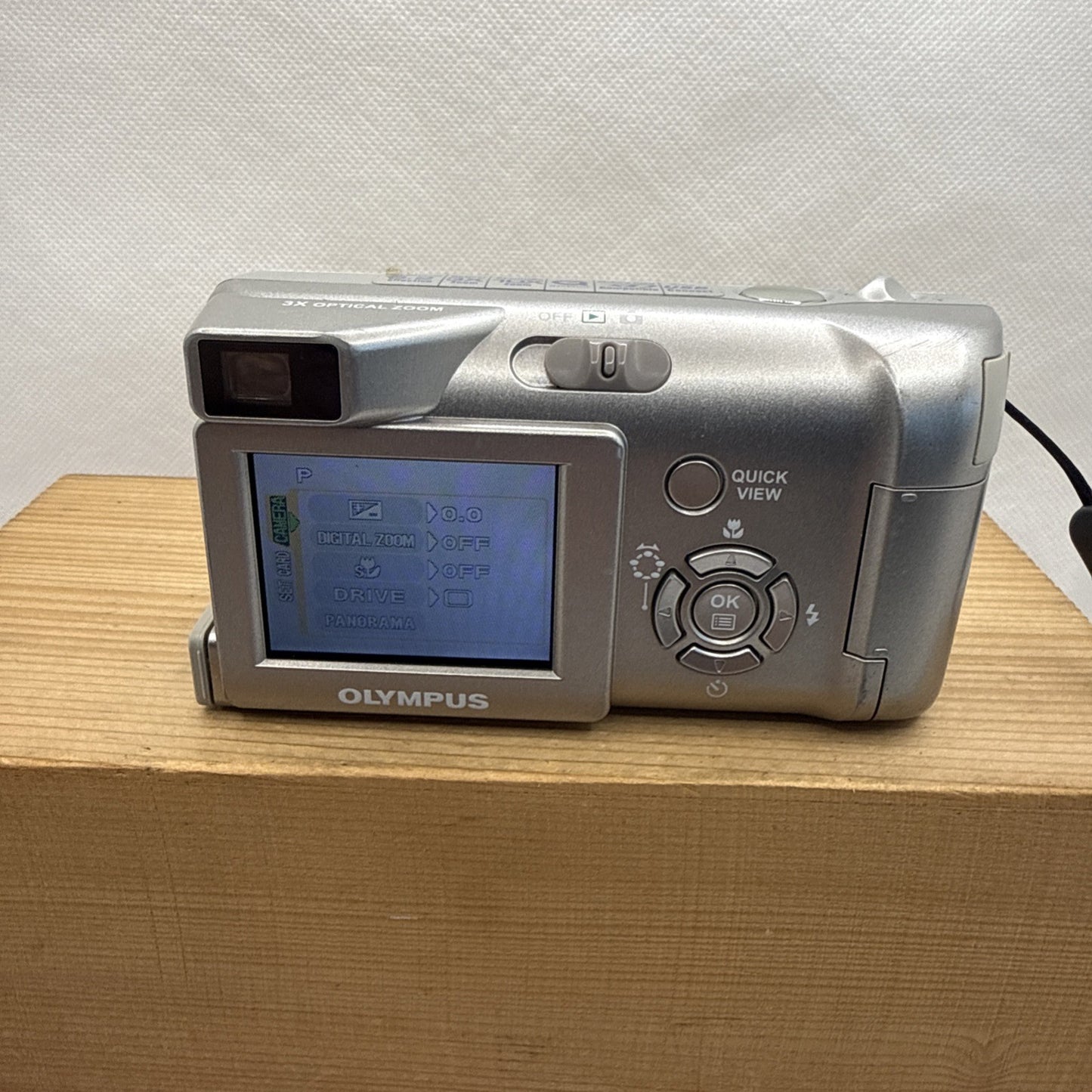 Olympus Digital Camera Camedia C-310 Zoom 3.2MP Silver Tested