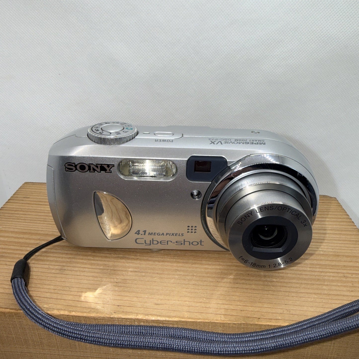 Sony Cybershot DSC-P73 4.1MP Digital Camera Working + Memory Card And USB Cable