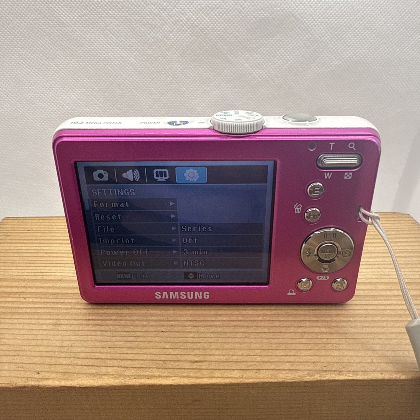 Samsung L201 10.2MP Pink Digital Camera Tested Working + Charger Battery 4GB SD