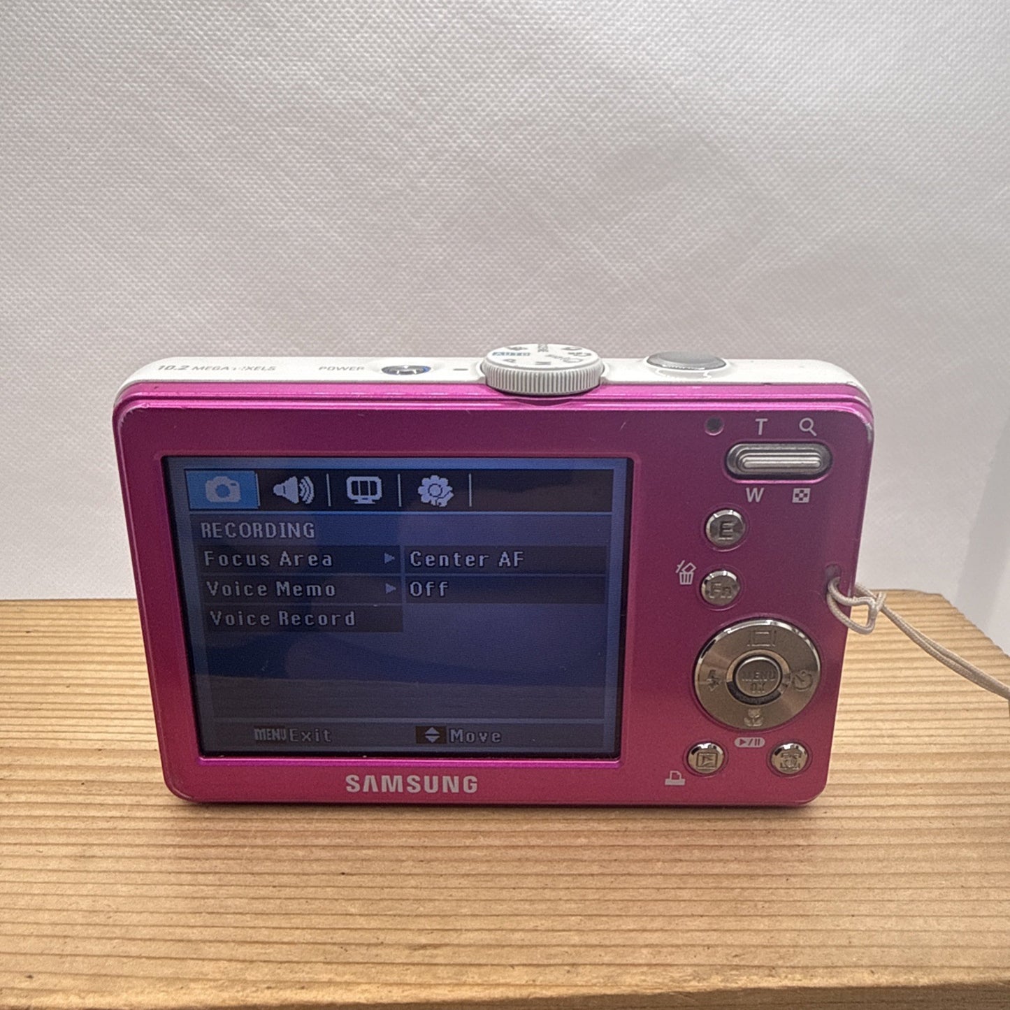 Samsung L201 10.2MP Pink Digital Camera Tested Working + Charger Battery 4GB SD