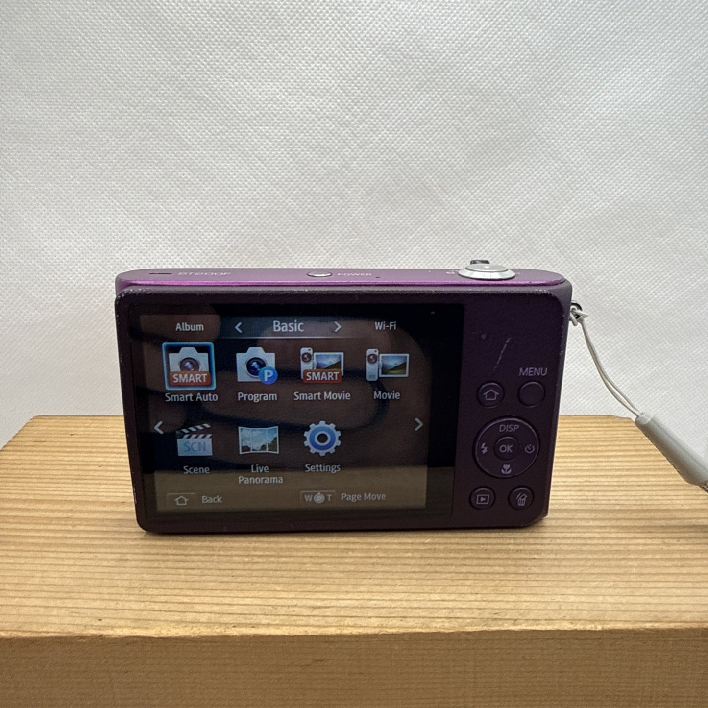 Samsung ST200F Purple 16.1MP Digital Camera WiFi Tested Charger Battery 4GB Case