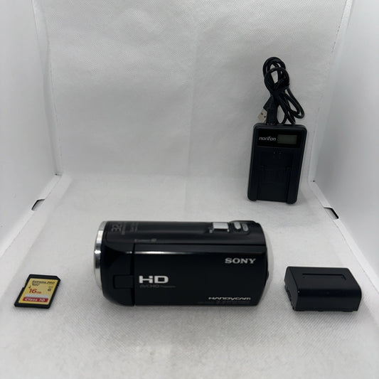Sony Handycam HDR-CX220E 1080 HD 8.9MP Camcorder Plus Accessories Tested Working0