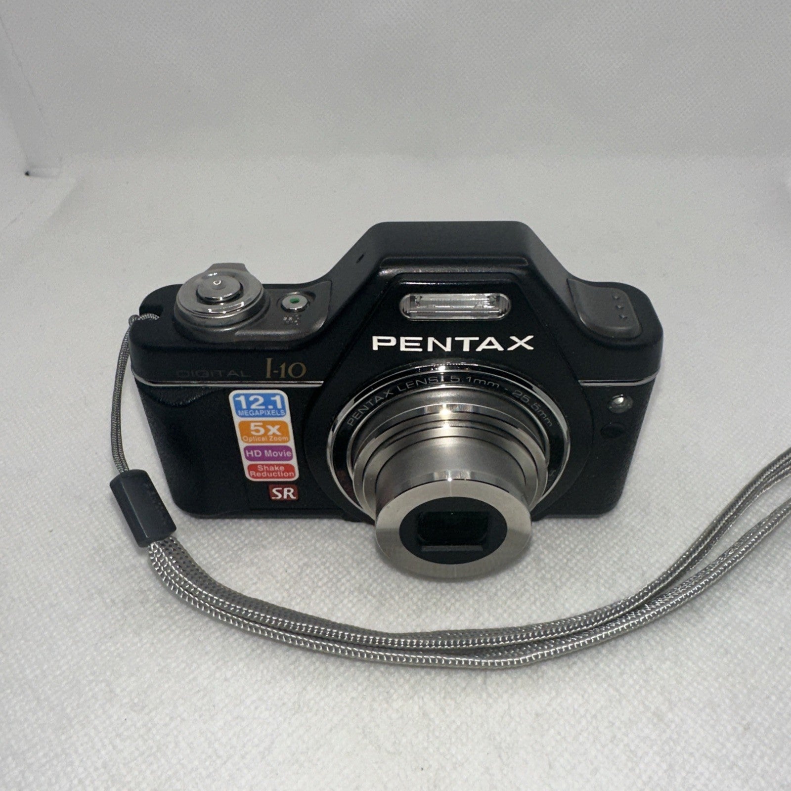 Pentax Optio I-10 12.1MP Digital Camera Tested Boxed Plus Charger Battery 4GB SD2