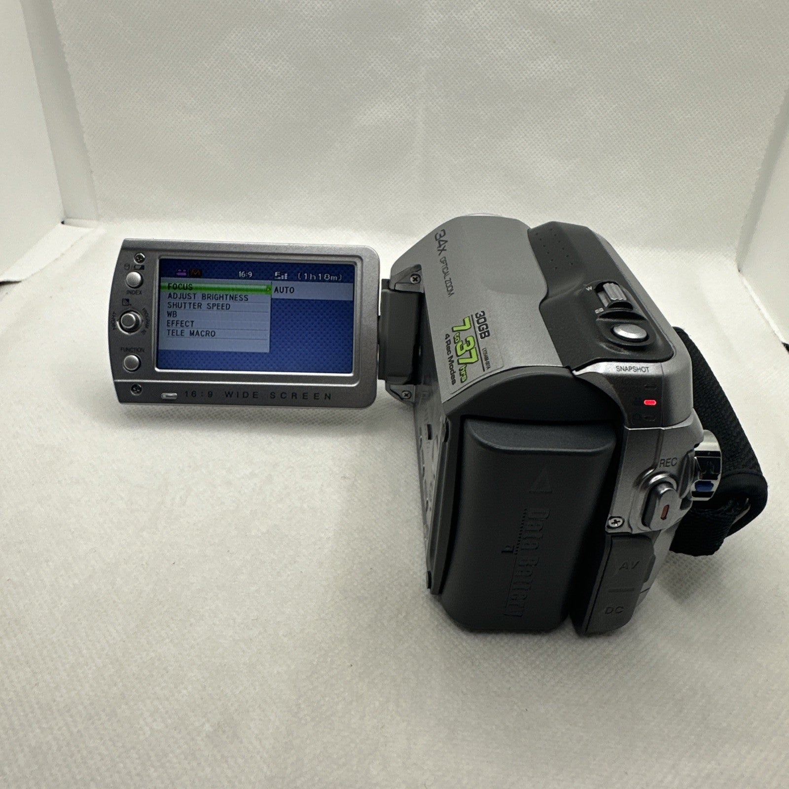 JVC Everio GZ-MG130EK Handheld HD 30GB HDD Camcorder Tested + Accessories3