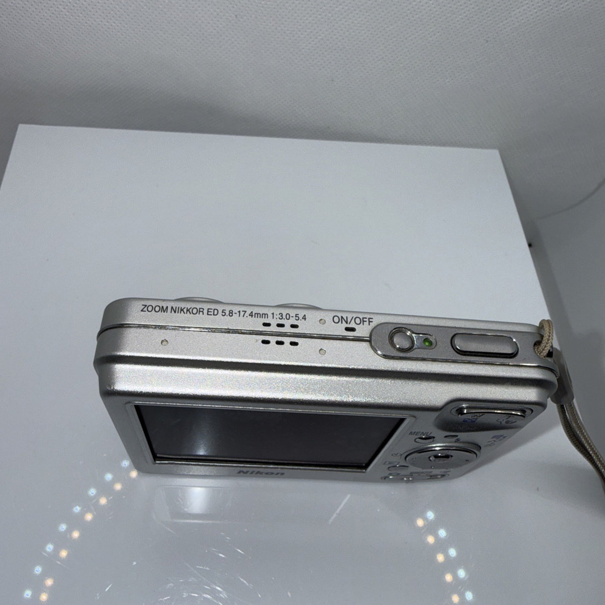 Digital Camera Nikon Coolpix S1 5.1MP Silver Tested Full Working Set Retro Y2K