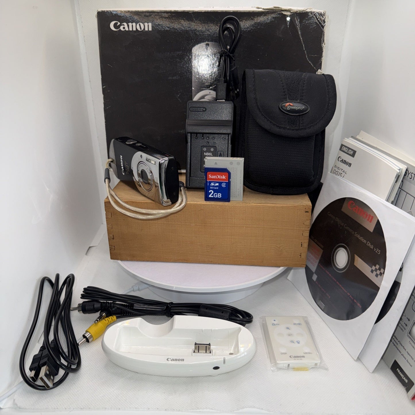 Canon Digital Ixus I Zoom 5mp Compact Camera Boxed Tested Working Bundle Retro