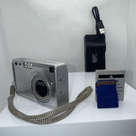 Pentax Optio S4i 4MP Digital Camera Tested Working Full Kit Ready To Use