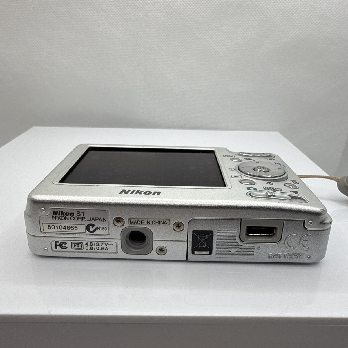 Digital Camera Nikon Coolpix S1 5.1MP Silver Tested Full Working Set Retro Y2K