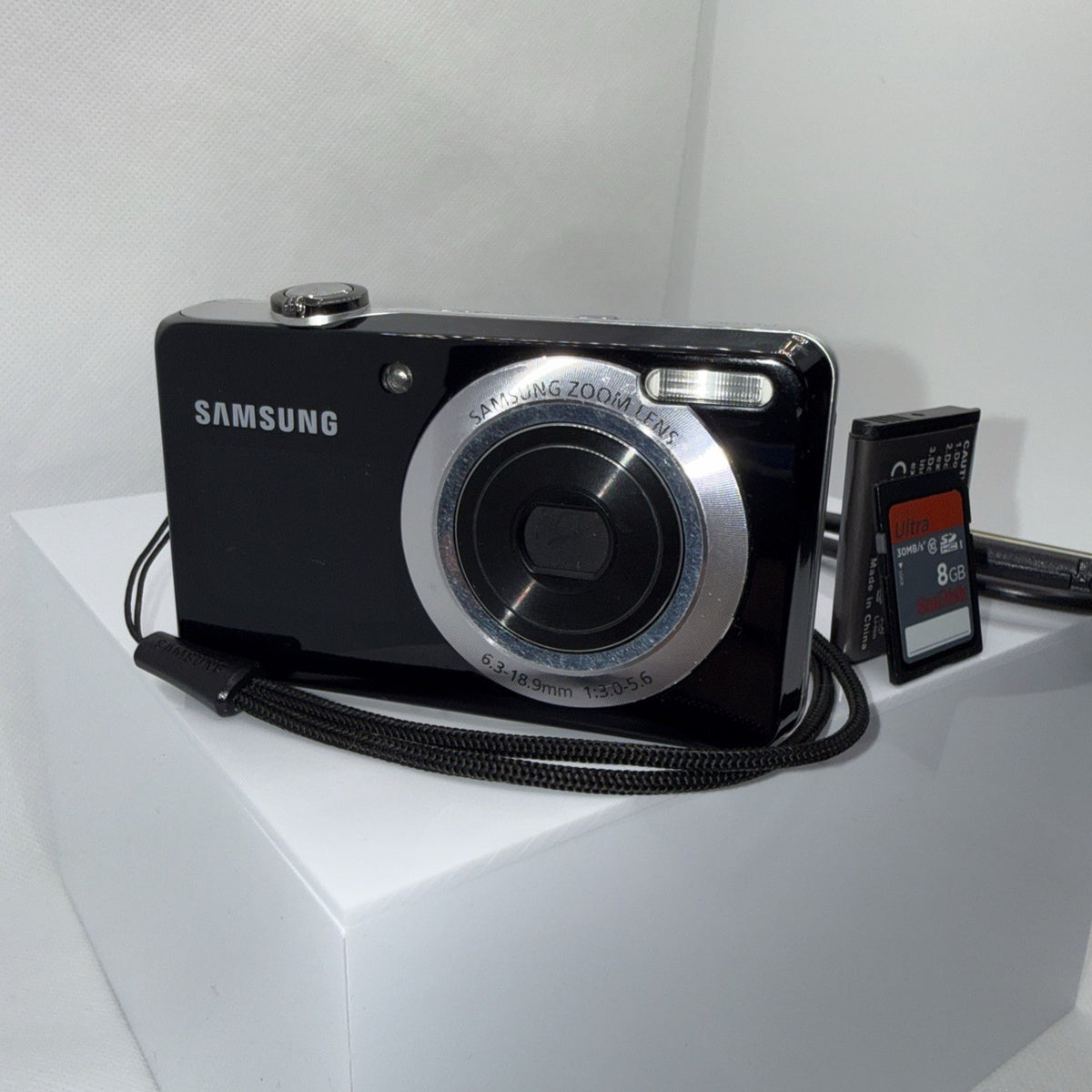 Samsung PL100 12.2MP Selfie Screen Digital Camera Tested + Accessories 8GB SD