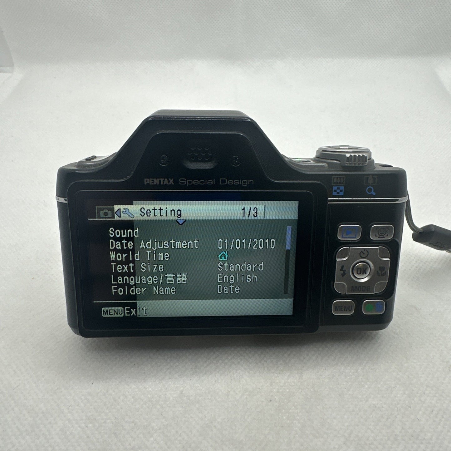 Pentax Optio I-10 12.1MP Digital Camera Tested Boxed Plus Charger Battery 4GB SD4