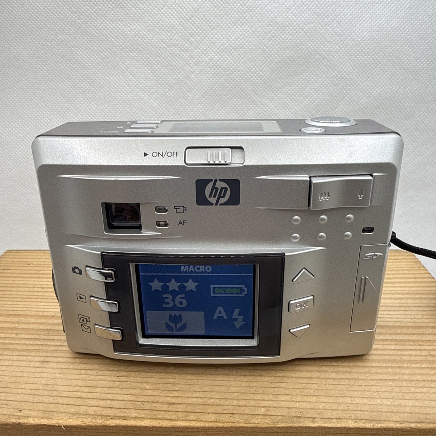 HP Digital Camera Photosmart 735 3.2MP Silver Tested Working + SD Card Retro y2k