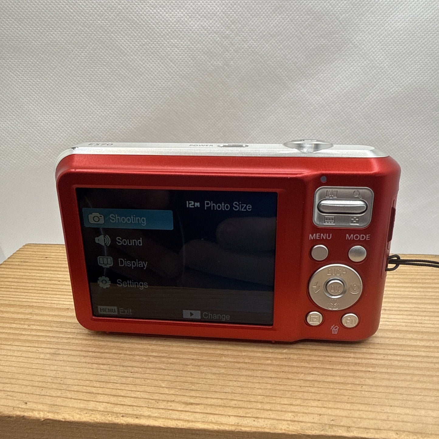 Samsung ES70 12.2MP Digital Camera Red Tested Working  + Charger Battery 4GB SD