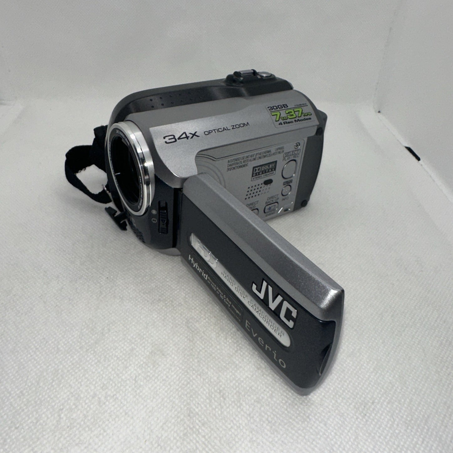 JVC Everio GZ-MG130EK Handheld HD 30GB HDD Camcorder Tested + Accessories1