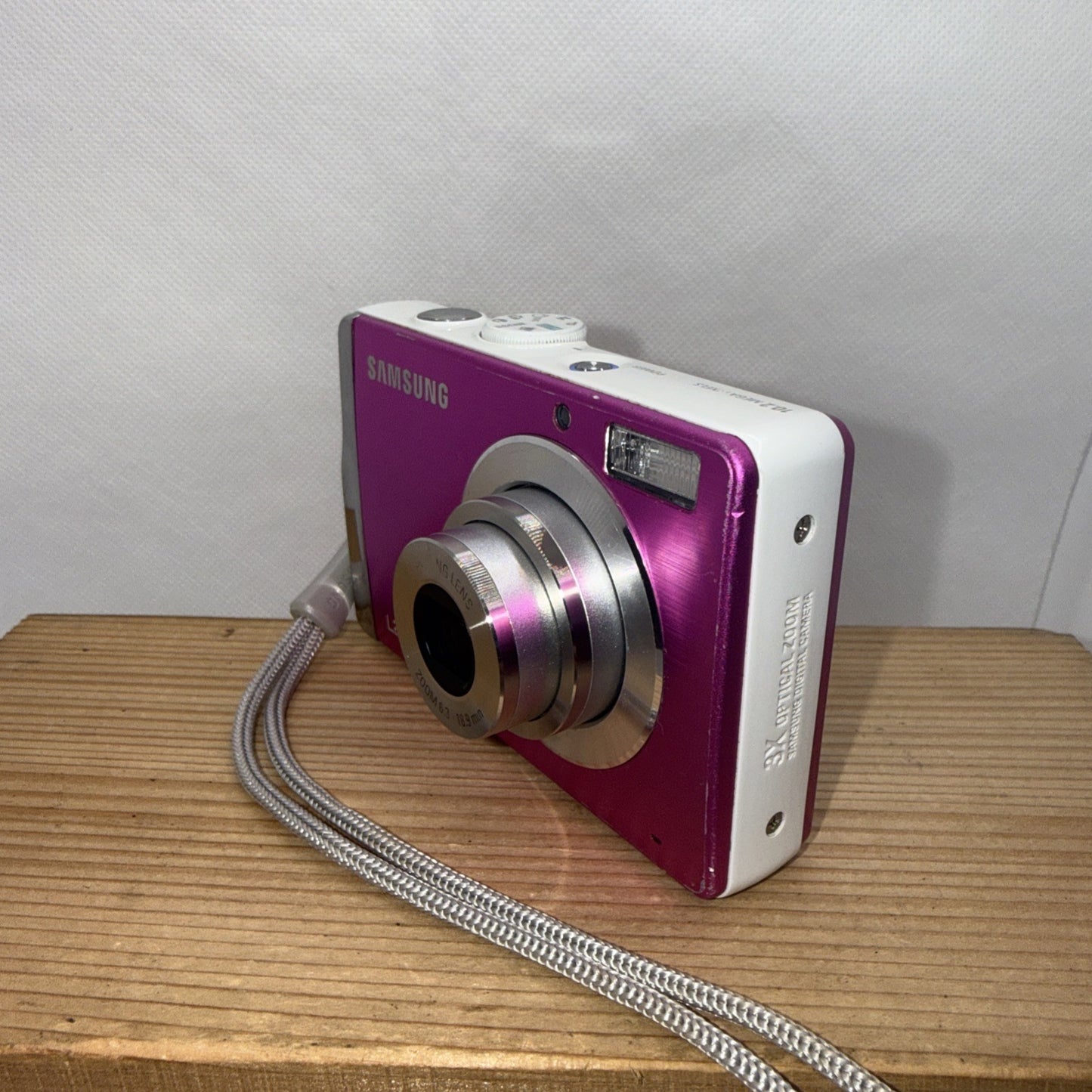 Samsung L201 10.2MP Pink Digital Camera Tested Working + Charger Battery 4GB SD