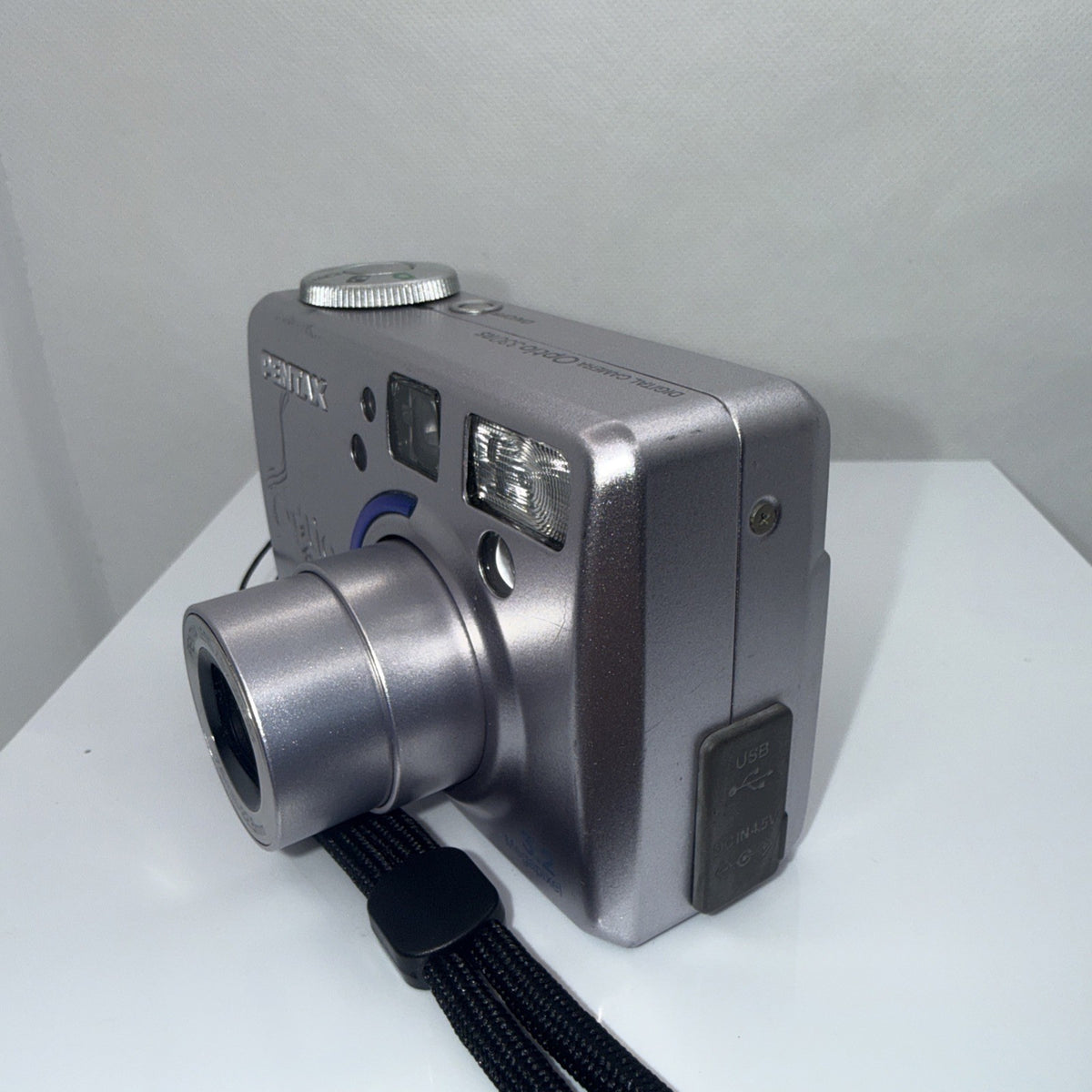 Digital Camera Pentax Optio 330RS 3.2MP Tested + Battery Charger 256MB CF Card