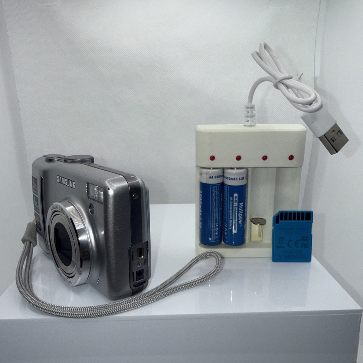 Samsung Digimax D85 8.2MP Digital Camera Tested *Some Dead Pixels* Full Kit