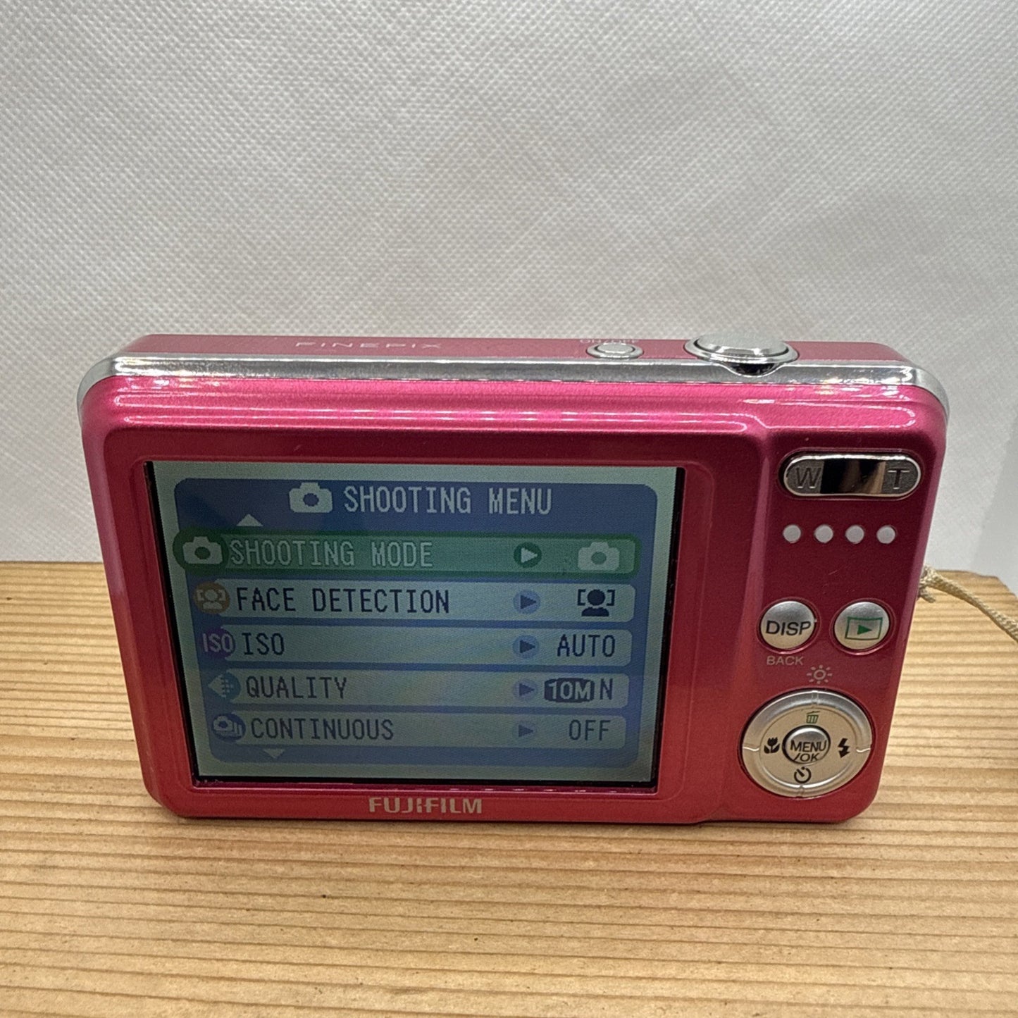 Fujifilm FinePix J J28 10.2MP Pink Digital Camera Working + Charger Battery 16GB