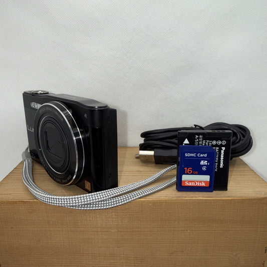 Panasonic Lumix DMC-SZ8 16MP Digital Camera WiFi Tested + Charger Battery 16GB