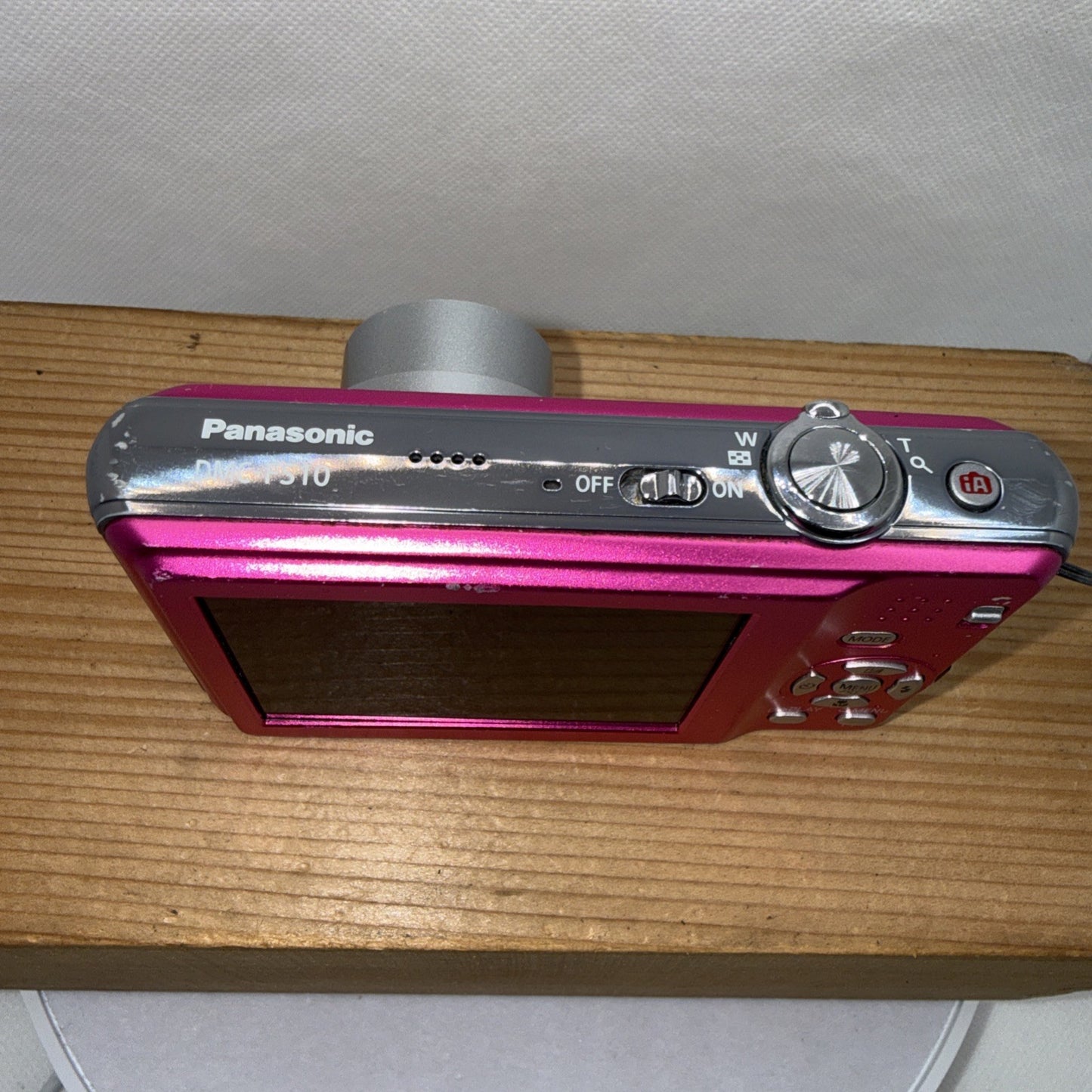 Panasonic Lumix DMC-FS10 Pink 12MP Digital Camera Tested + Charger Battery 4GB