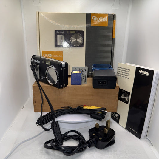 Rollei dt6 Tribute SX650 Digital Camera Tested Boxed + Charger Battery 2GB SD
