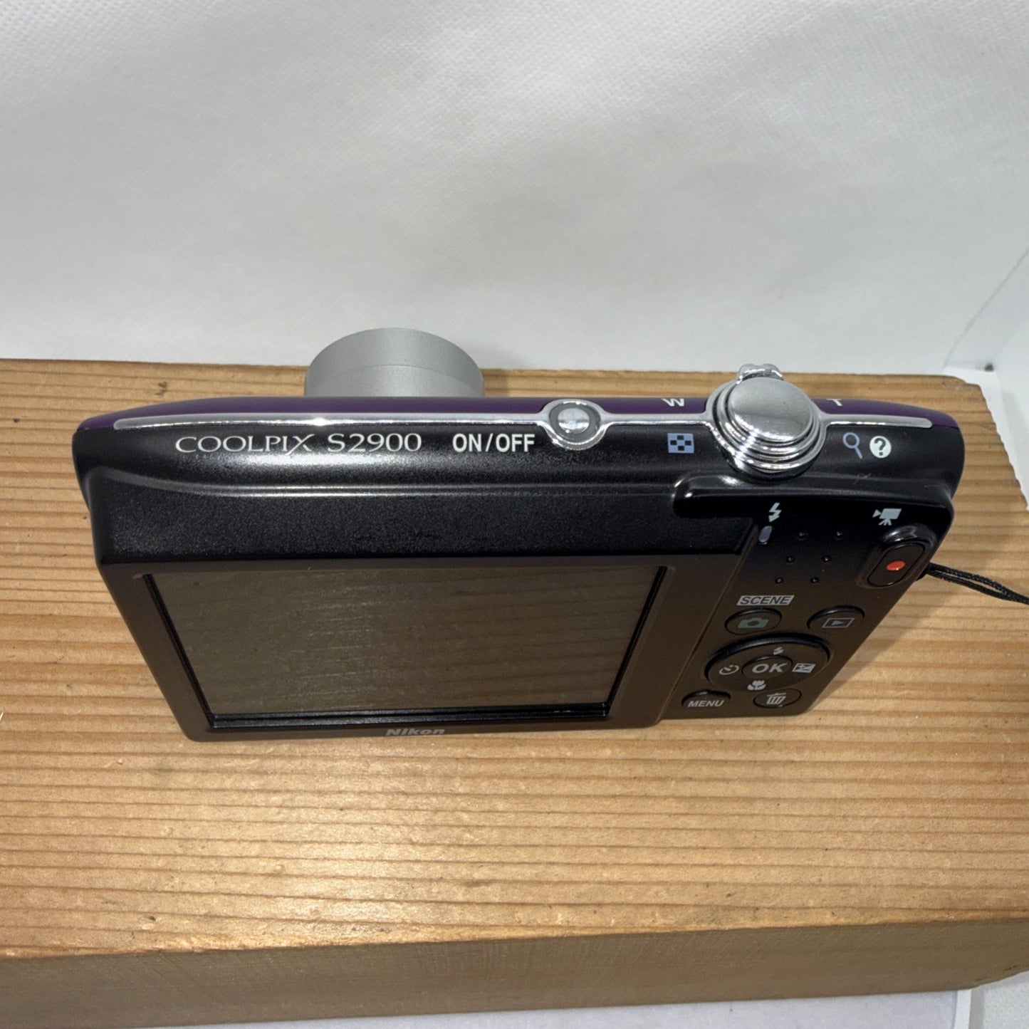 Nikon Coolpix S2900 20.1MP Purple Digital Camera + Battery & Charger