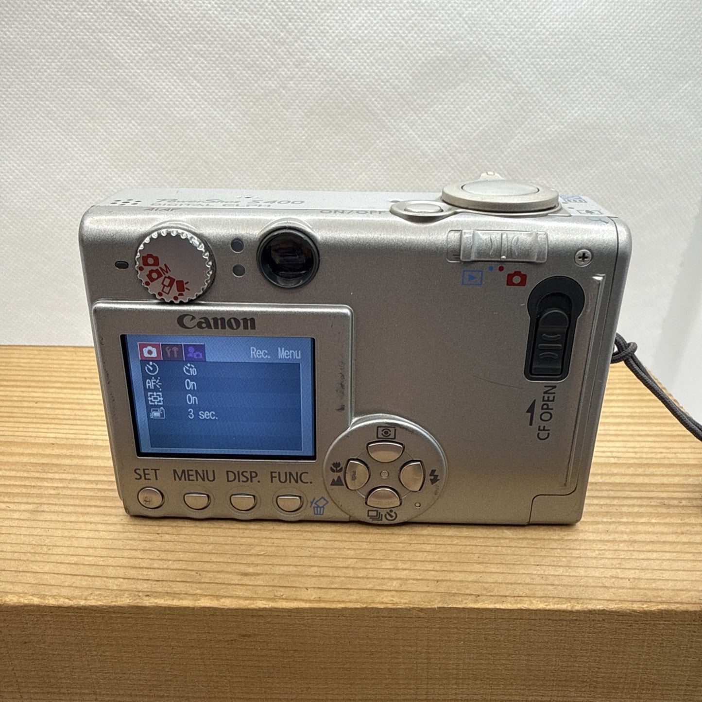 Retro Canon Powershot S400 Digital ELPH 4MP Digital Camera Tested + Accessories